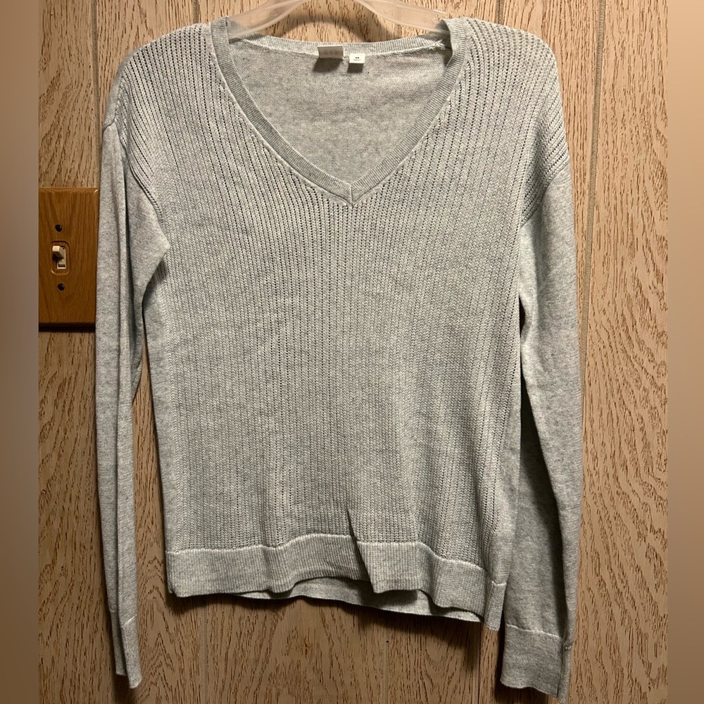 Gap baby blue long sleeve knit top. Size extra small.